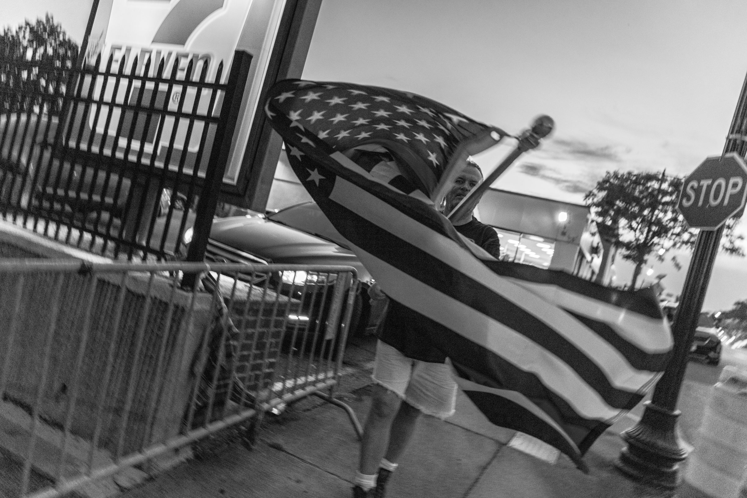 Woman shouting with Senate Bill printout
